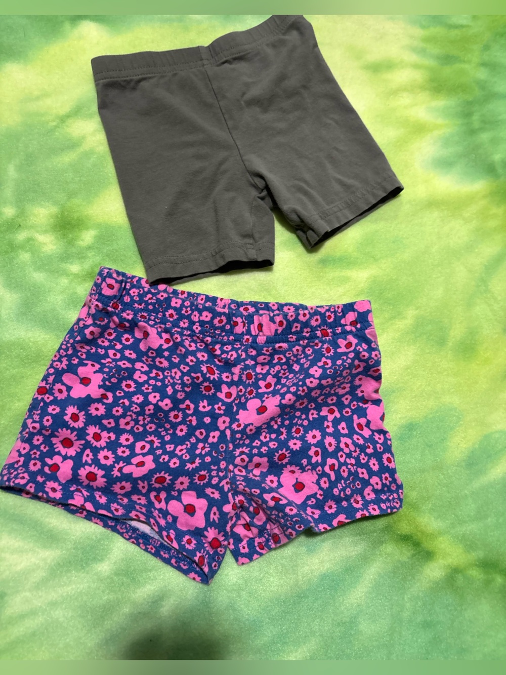 Carter's Purple Shorts with Pink Floral Print